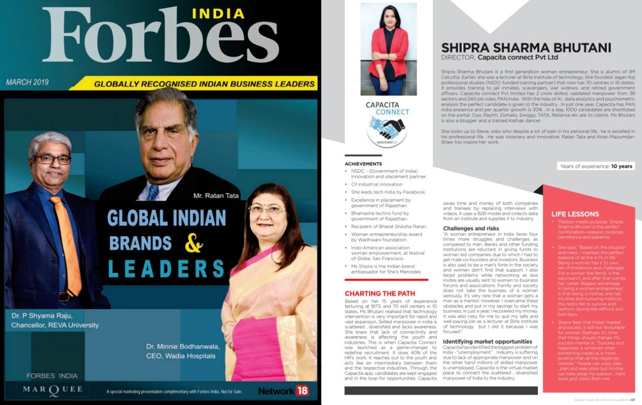 Featured in Forbes India
